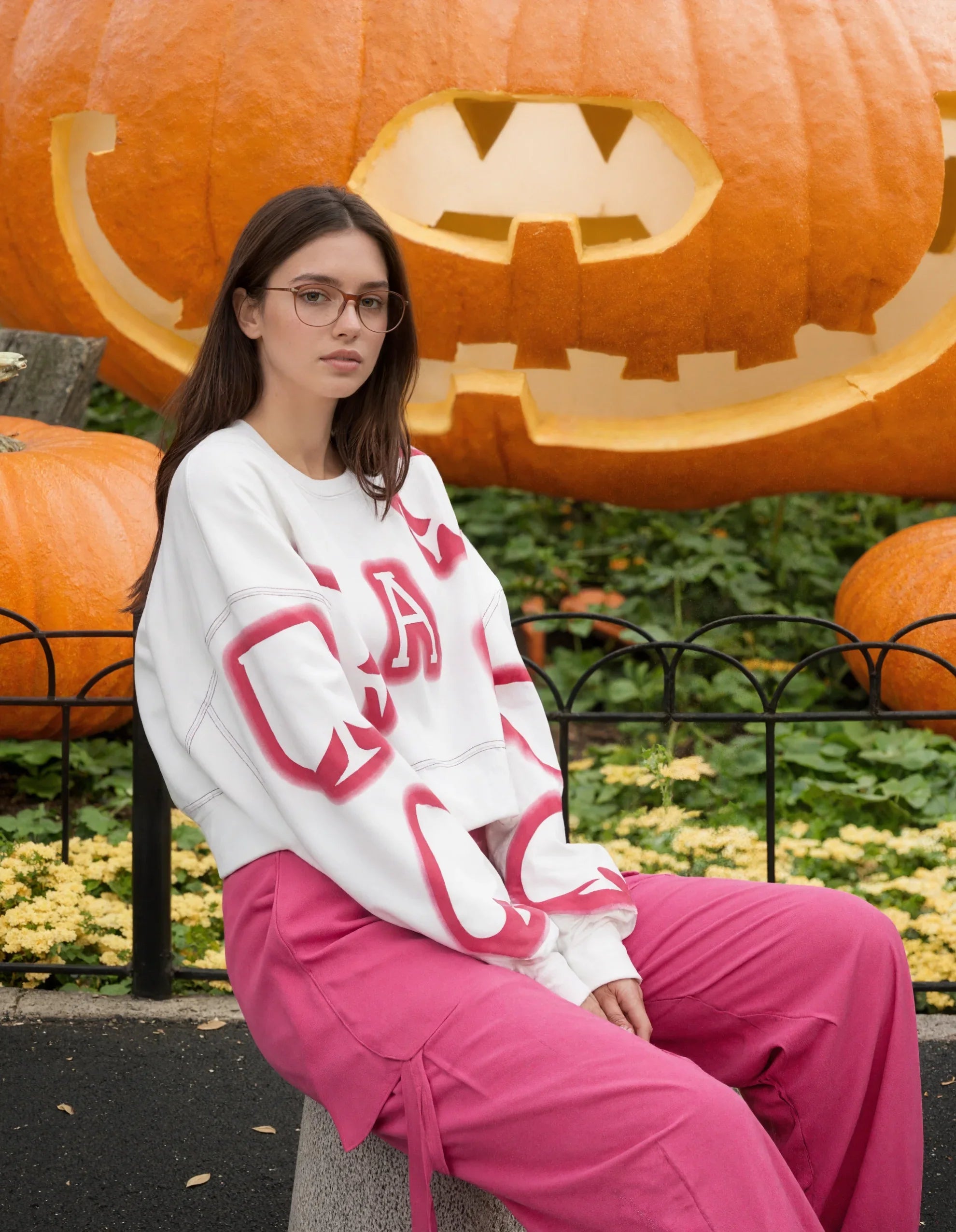 2025 Flowy Autumn Poker Print Chic Loose Shirt