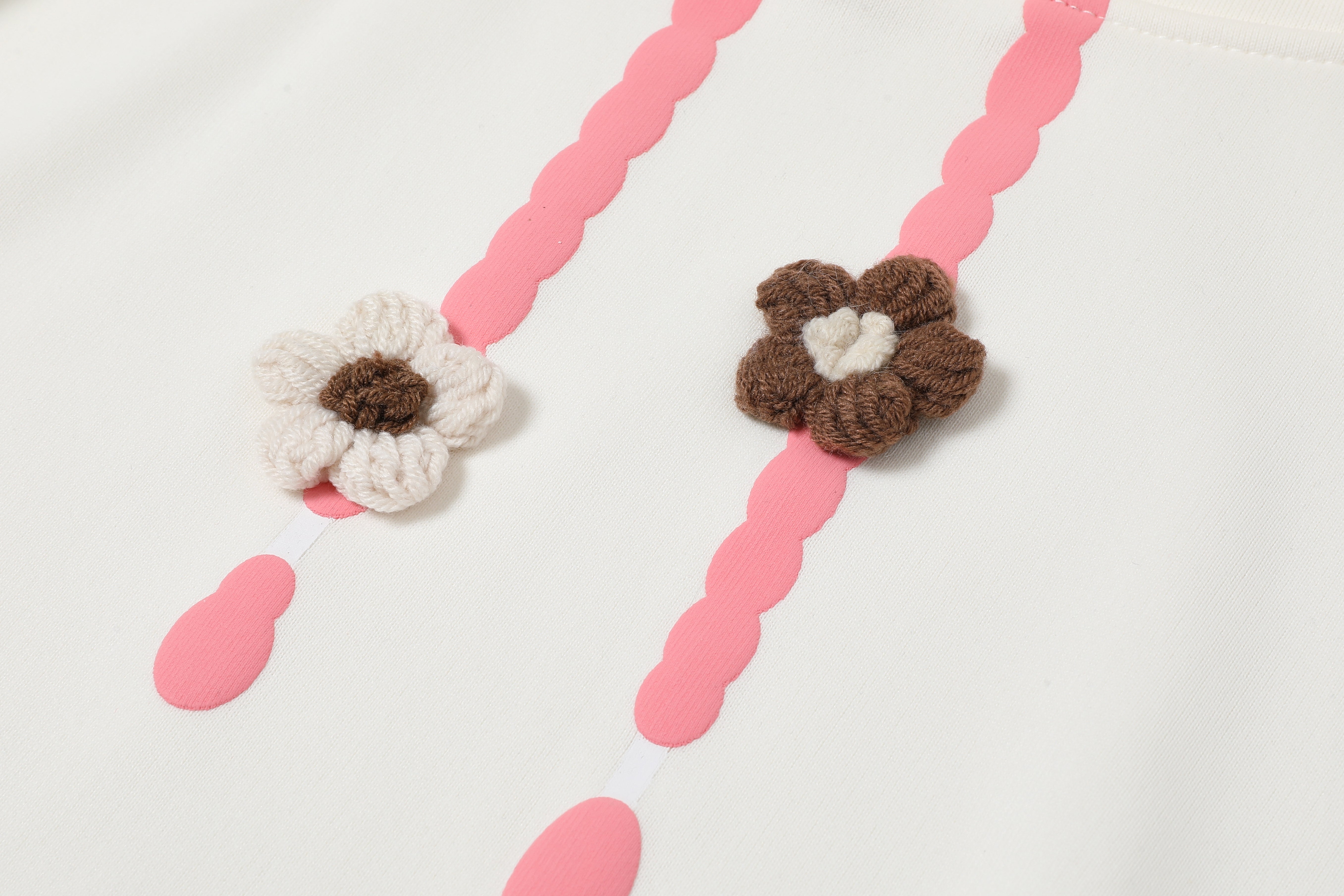 Cute Floral Drawstring Hoodie