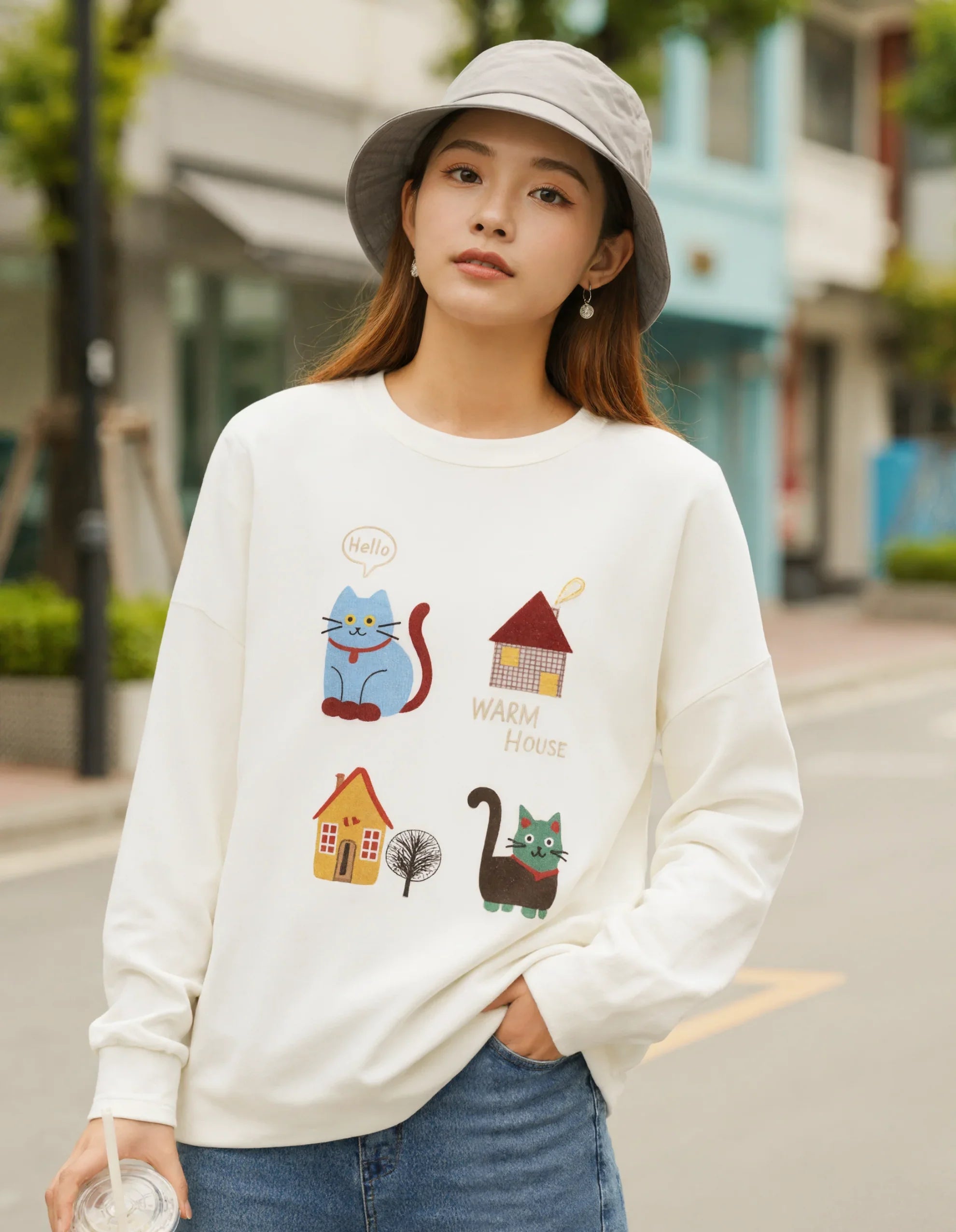 Cozy Cat House Sweater T-shirt