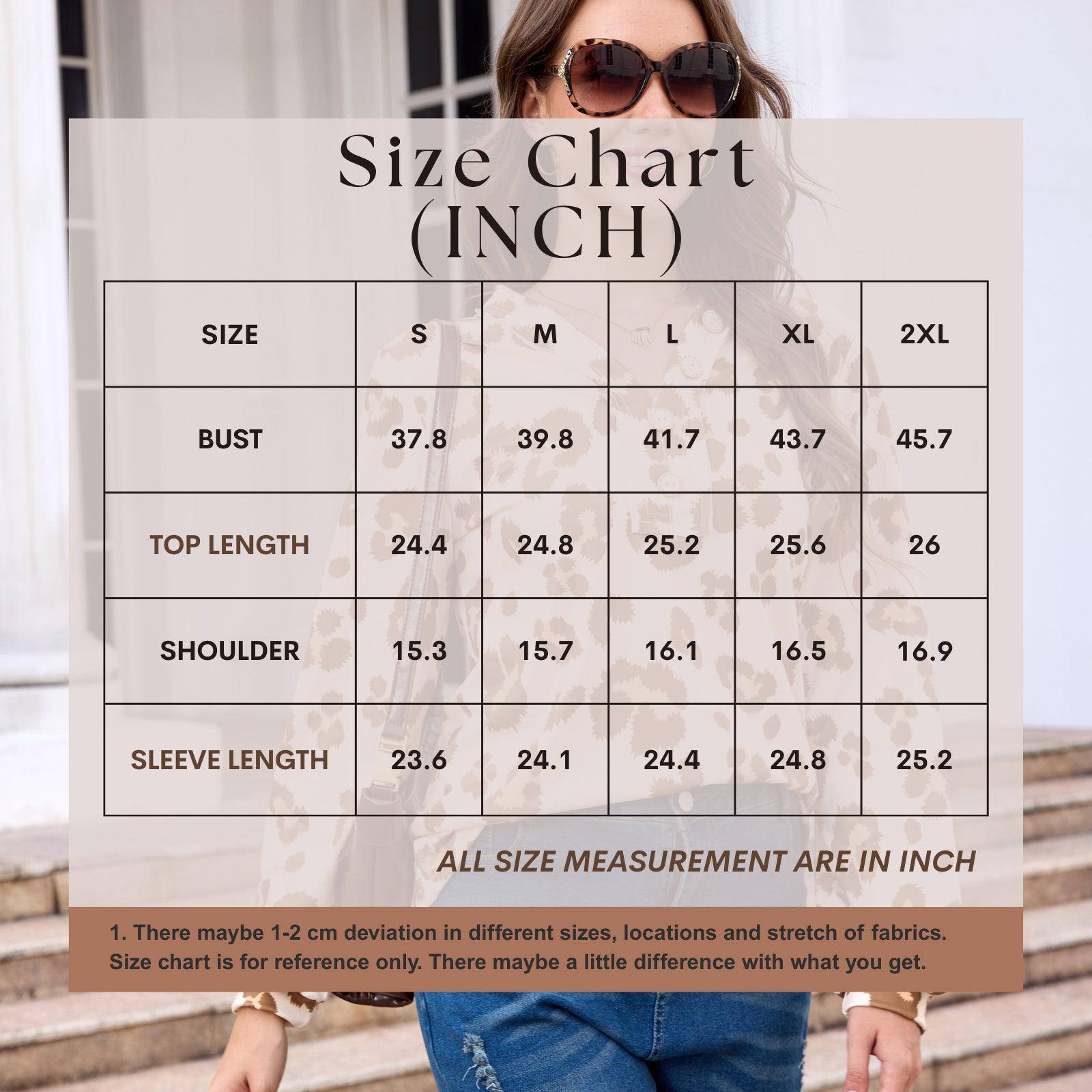 Boho Blouses for Women Dressy Casual Leopard Print Long Sleeve Shirts V Neck Lightweight Chiffon Summer Spring Tops - HOKONA