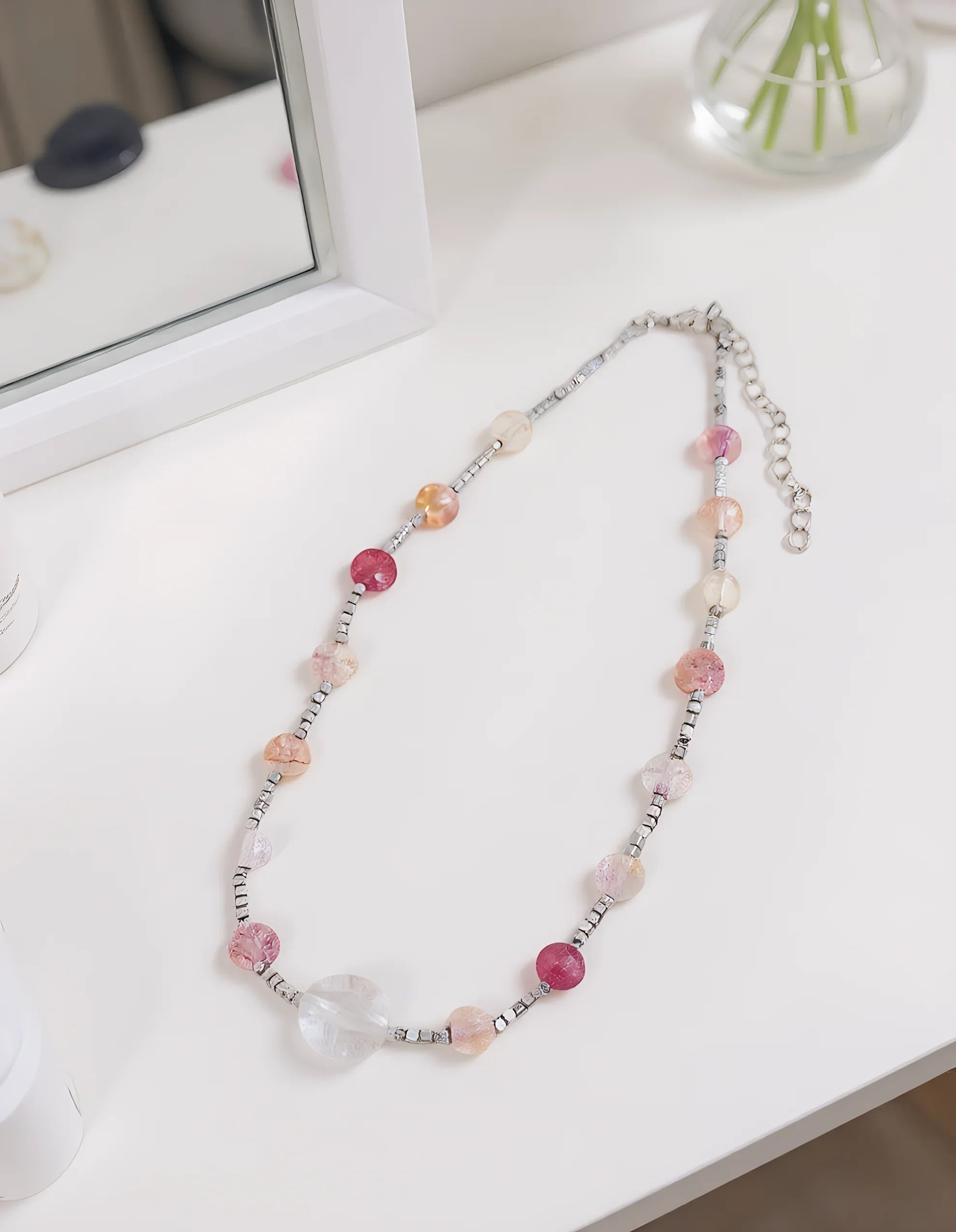 Minimalist Resort Style Fashion Versatile Irregular Beaded Collarbone Necklace