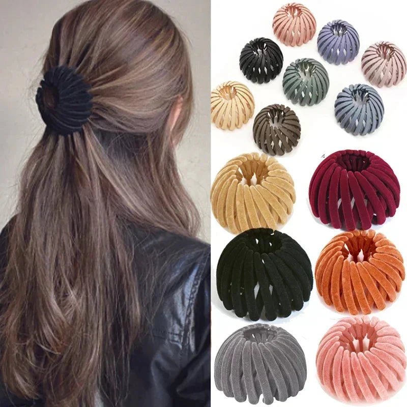 Bird Nest Shaped Ponytail Hair Clip – Magic Lazy Braider Hairpin for Women - HOKONA