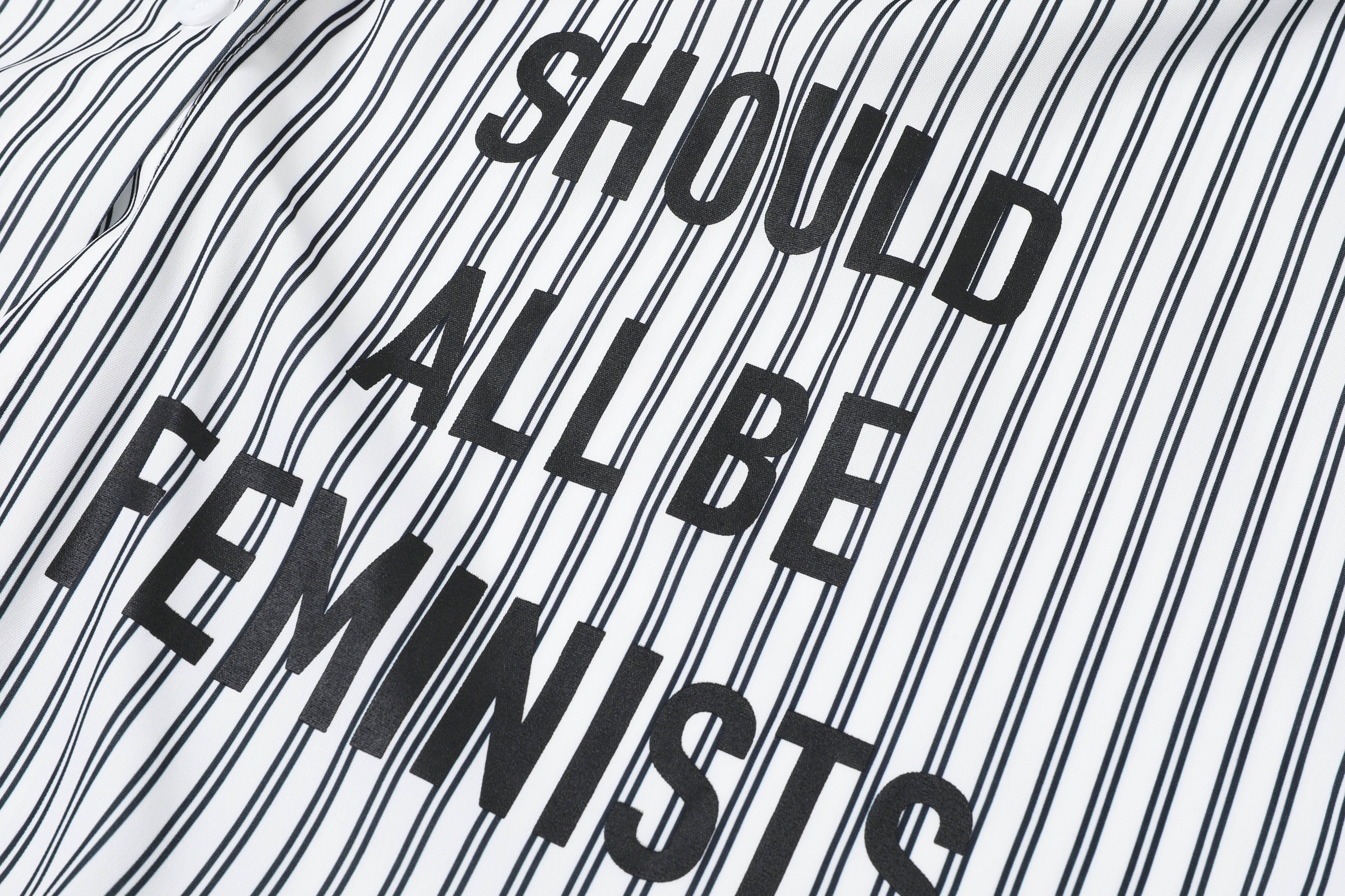 Empower Striped Denim Blouse