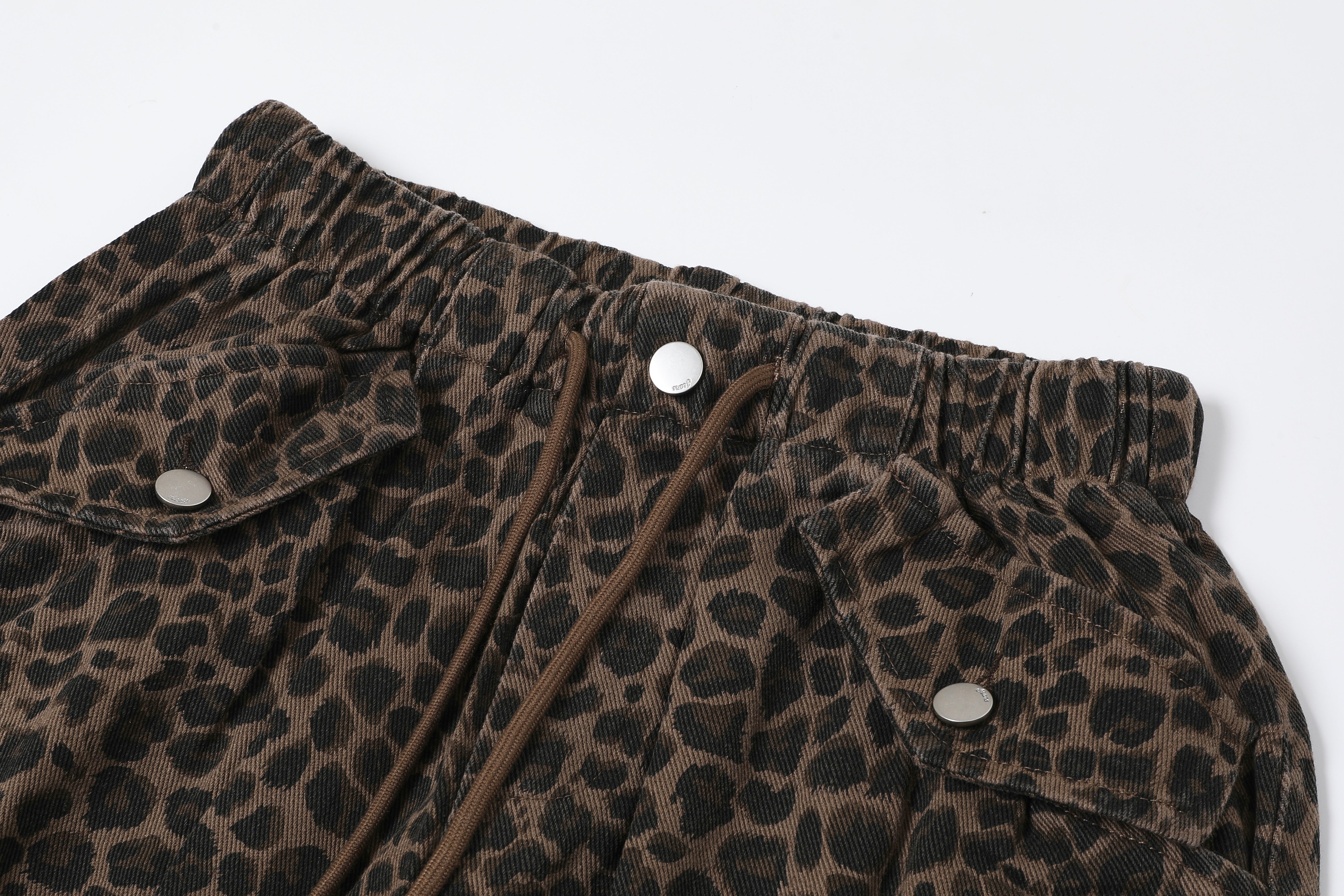 2025 Fall Fashion Girls Must-Have Pink Leopard Print Loose Pants