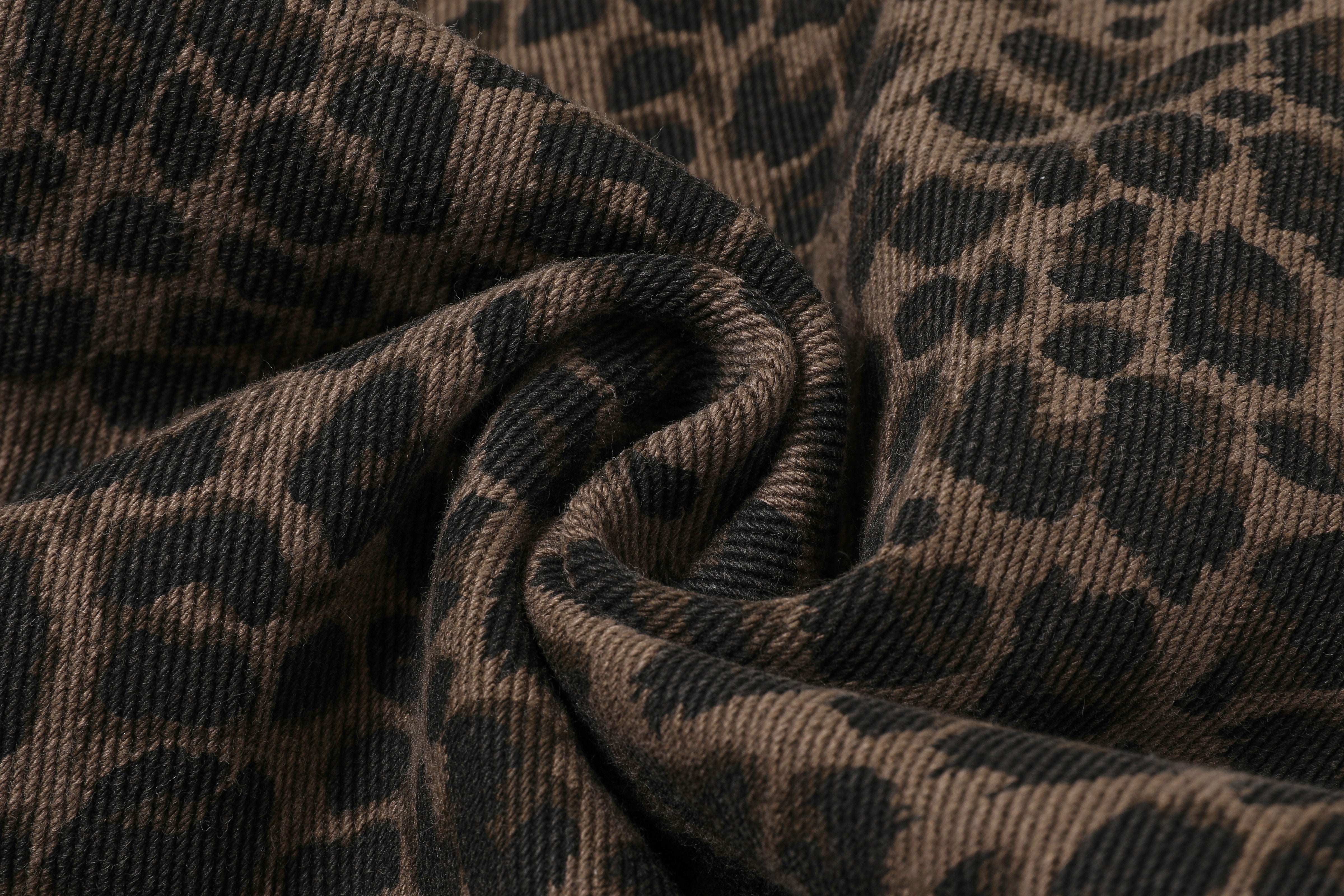 2025 Fall Fashion Girls Must-Have Pink Leopard Print Loose Pants