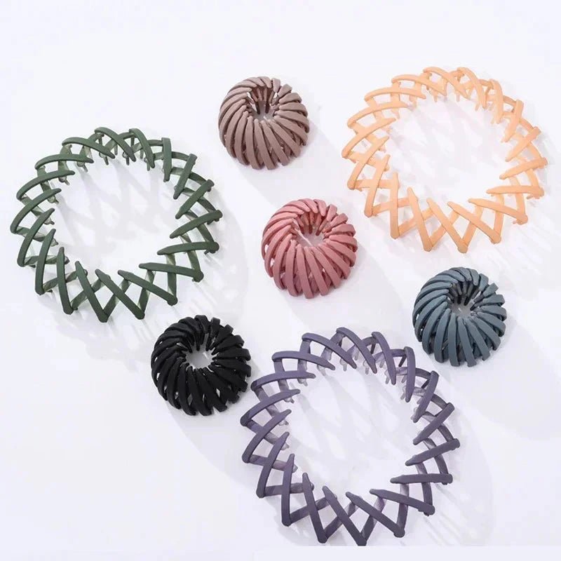 Bird Nest Shaped Ponytail Hair Clip – Magic Lazy Braider Hairpin for Women - HOKONA